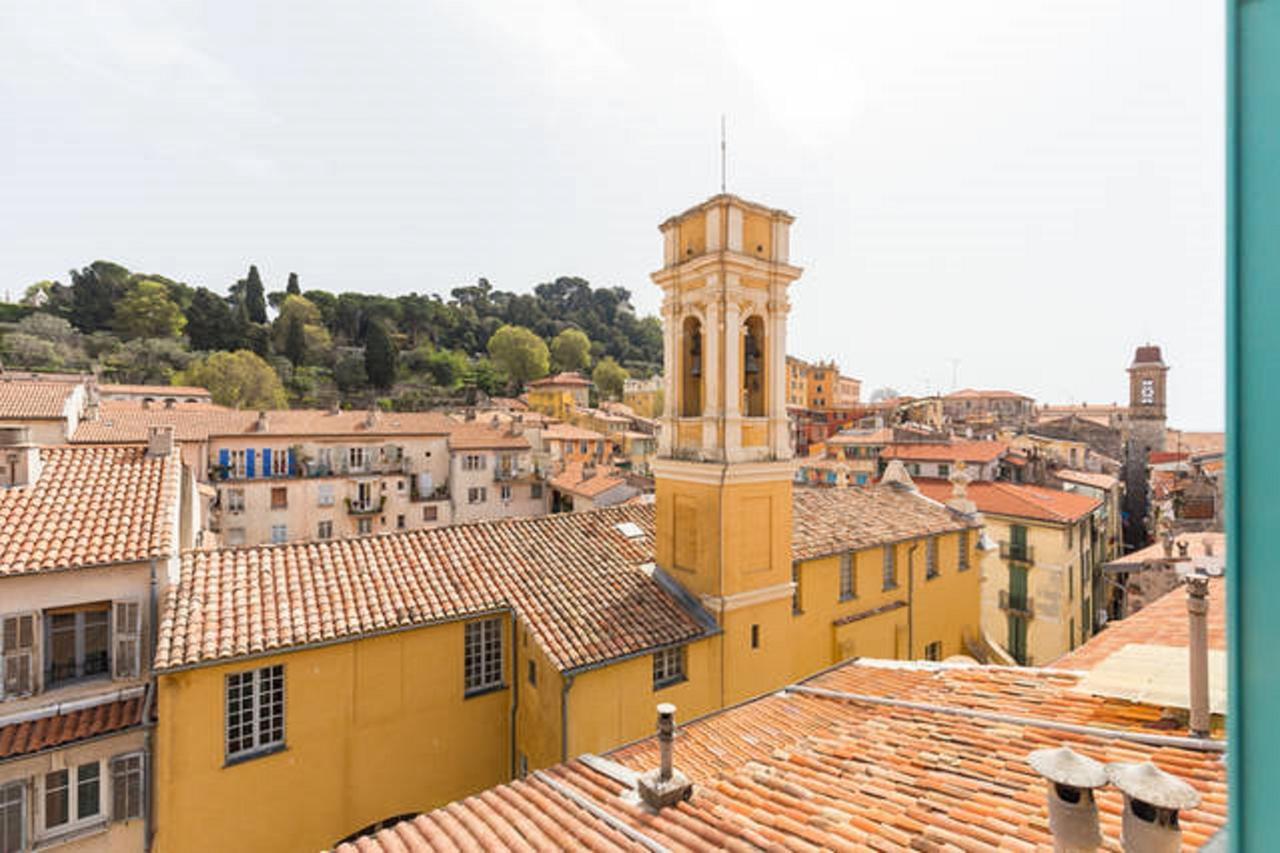 La Croix - F3, Terrasse Vue Panoramique, Vieux-Nice Old Town And Terrace מראה חיצוני תמונה
